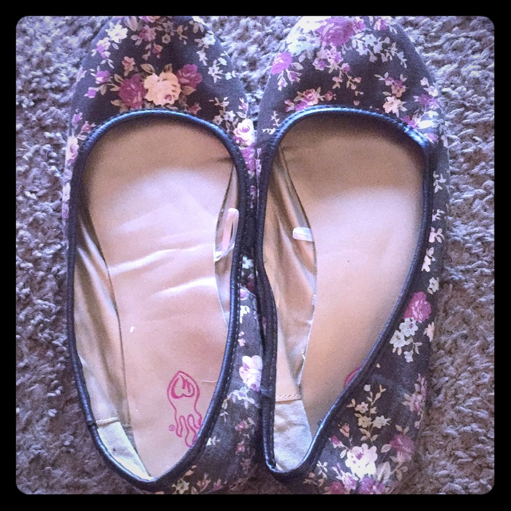 Torrid Brown Floral Flats